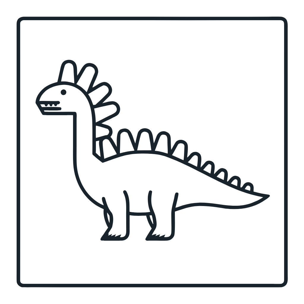 Ausmalbild mit Amargasaurus