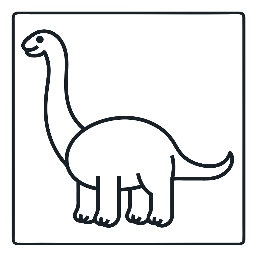 Ausmalbild mit Argentinosaurus
