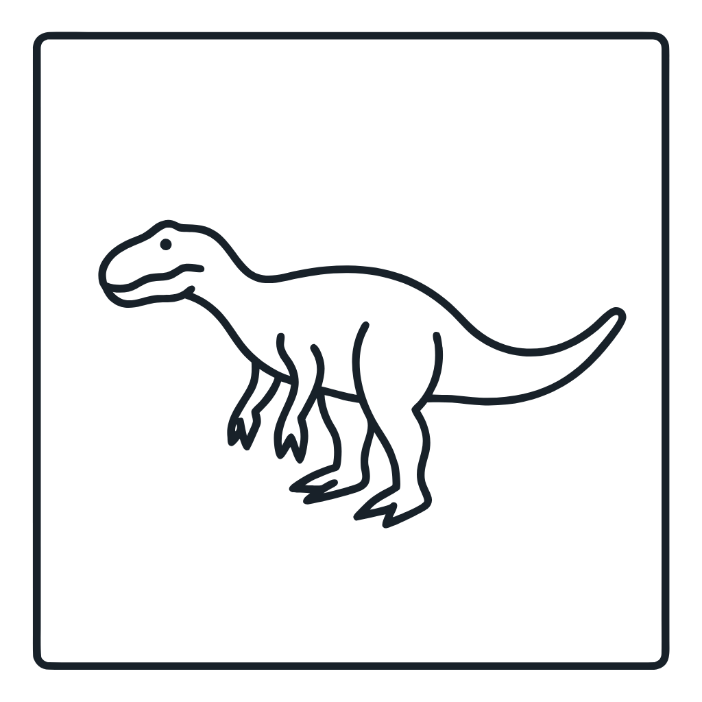Ausmalbild mit Baryonyx