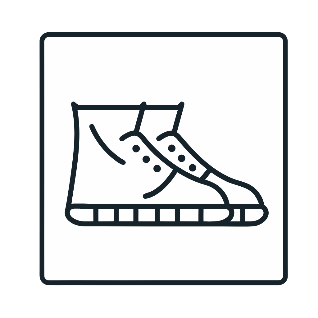 Ausmalbild mit Basketballschuhe