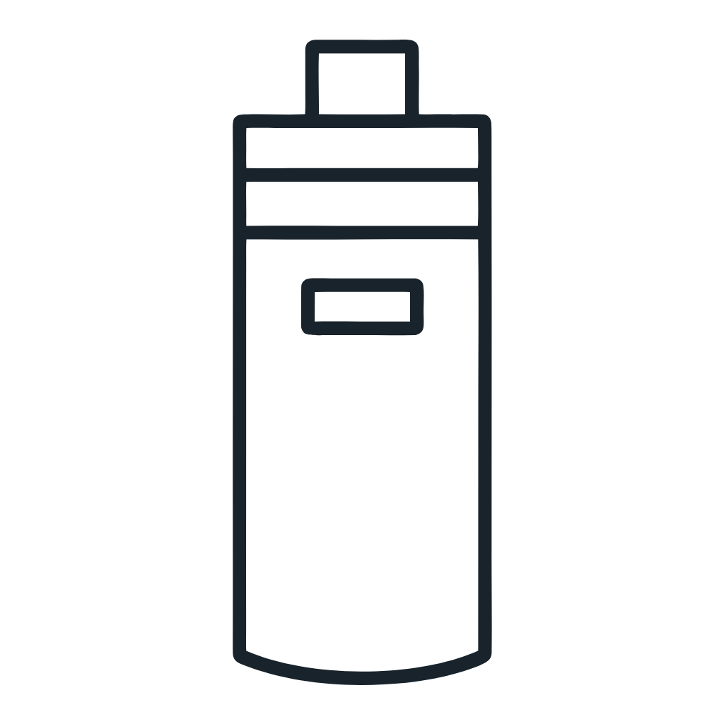 Ausmalbild mit Batterie