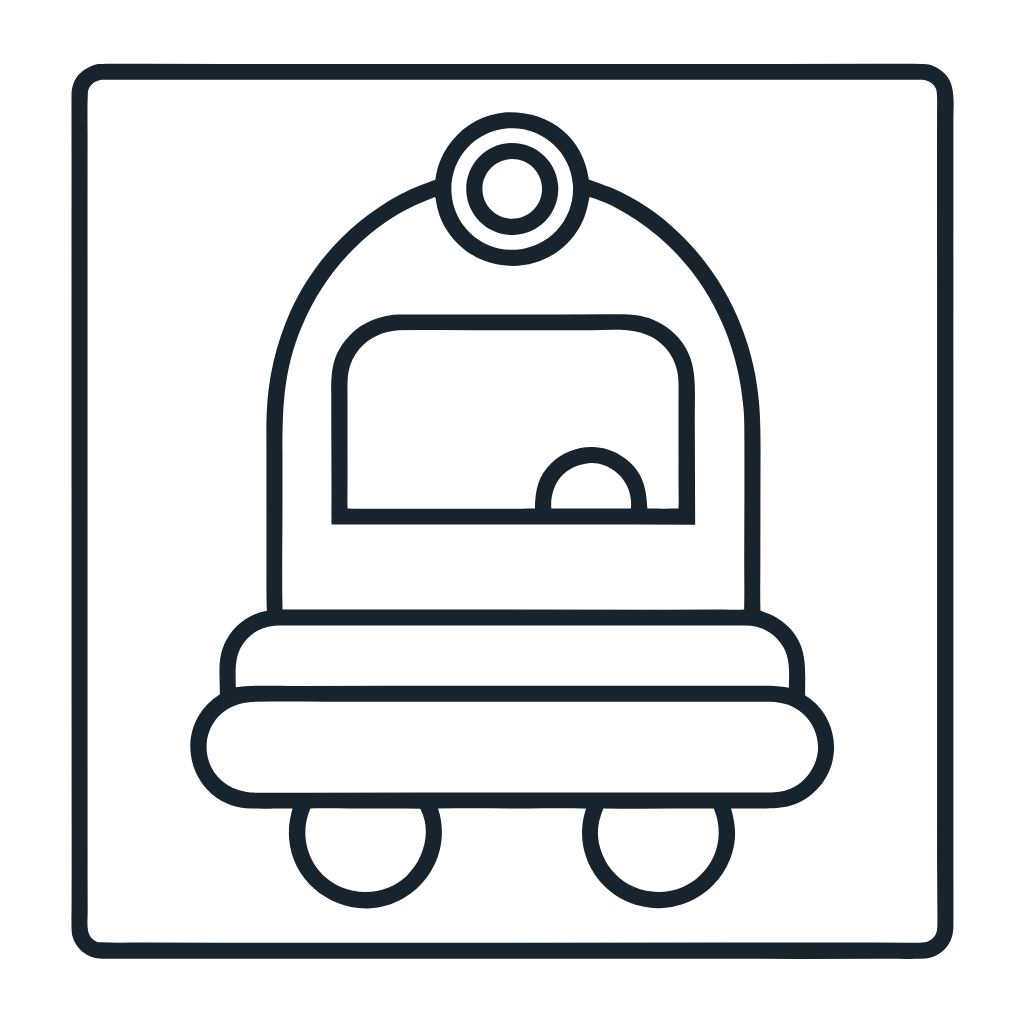 Ausmalbild mit Autoscooter