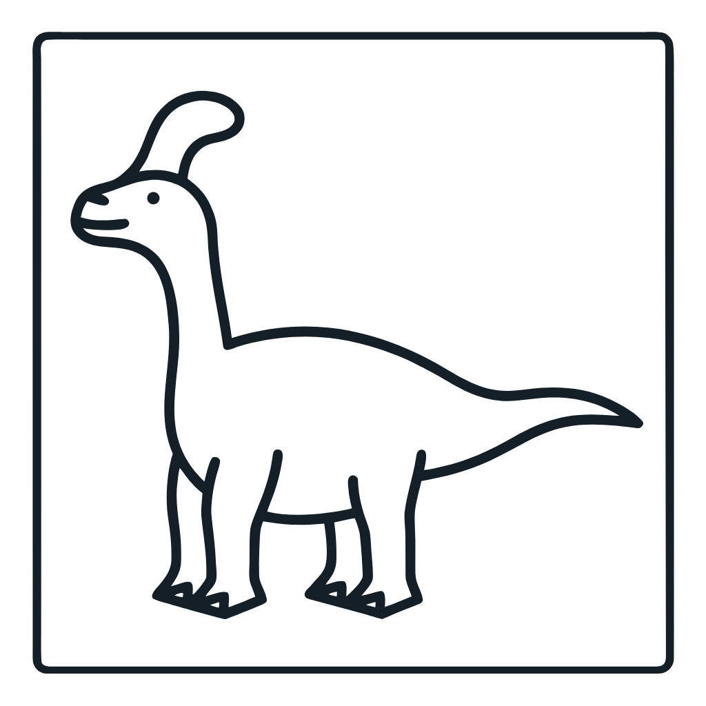 Ausmalbild mit Corythosaurus