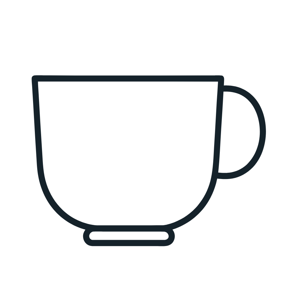 Ausmalbild mit Tasse