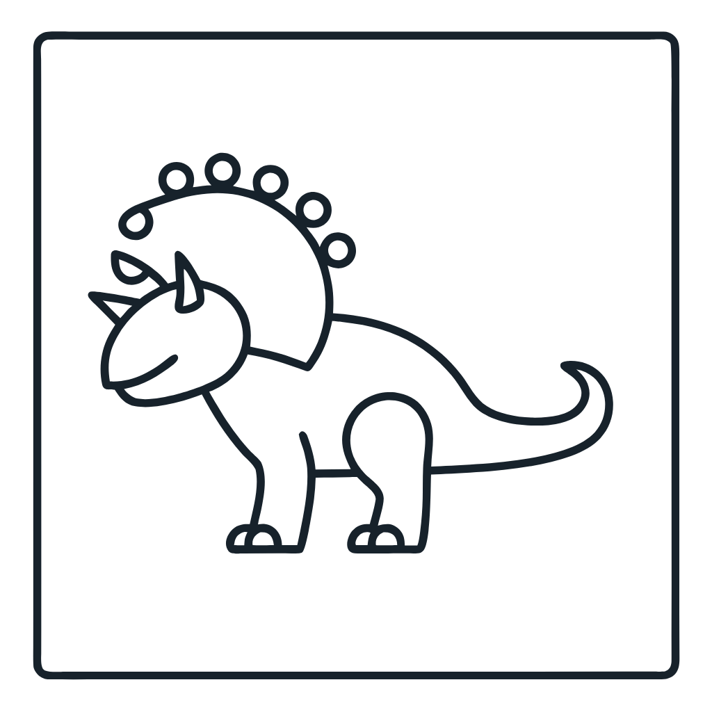 Ausmalbild mit Diabloceratops