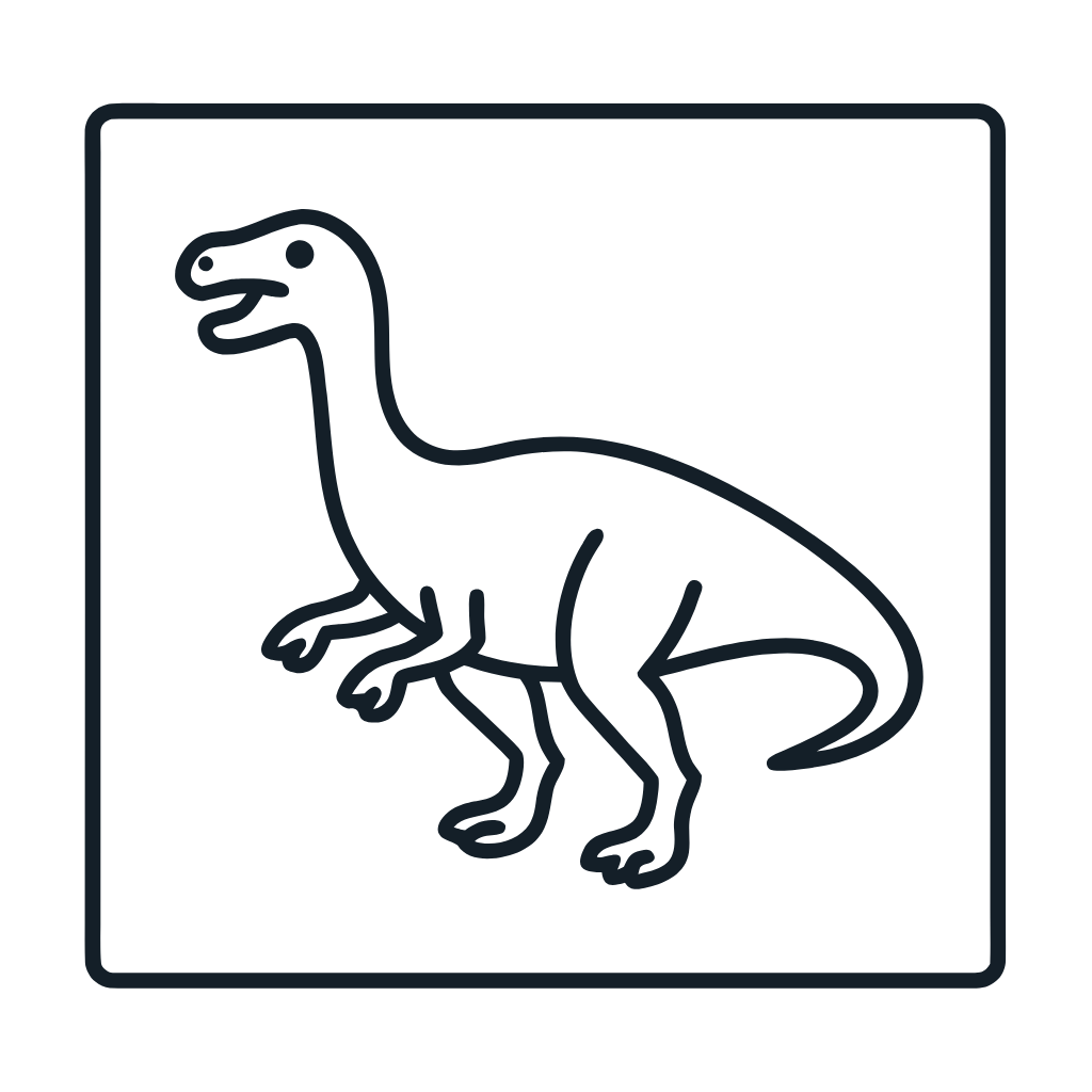 Ausmalbild mit Edmontosaurus