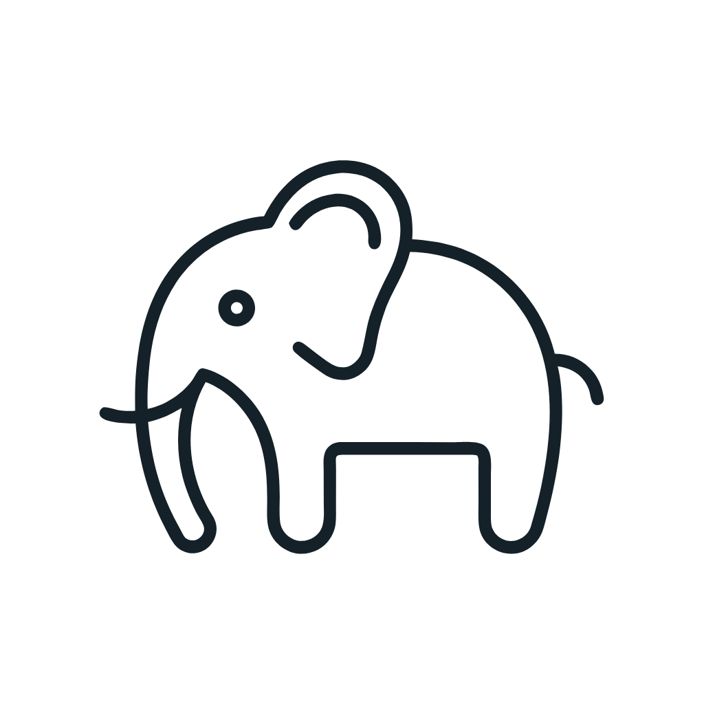 Ausmalbild mit Elefant