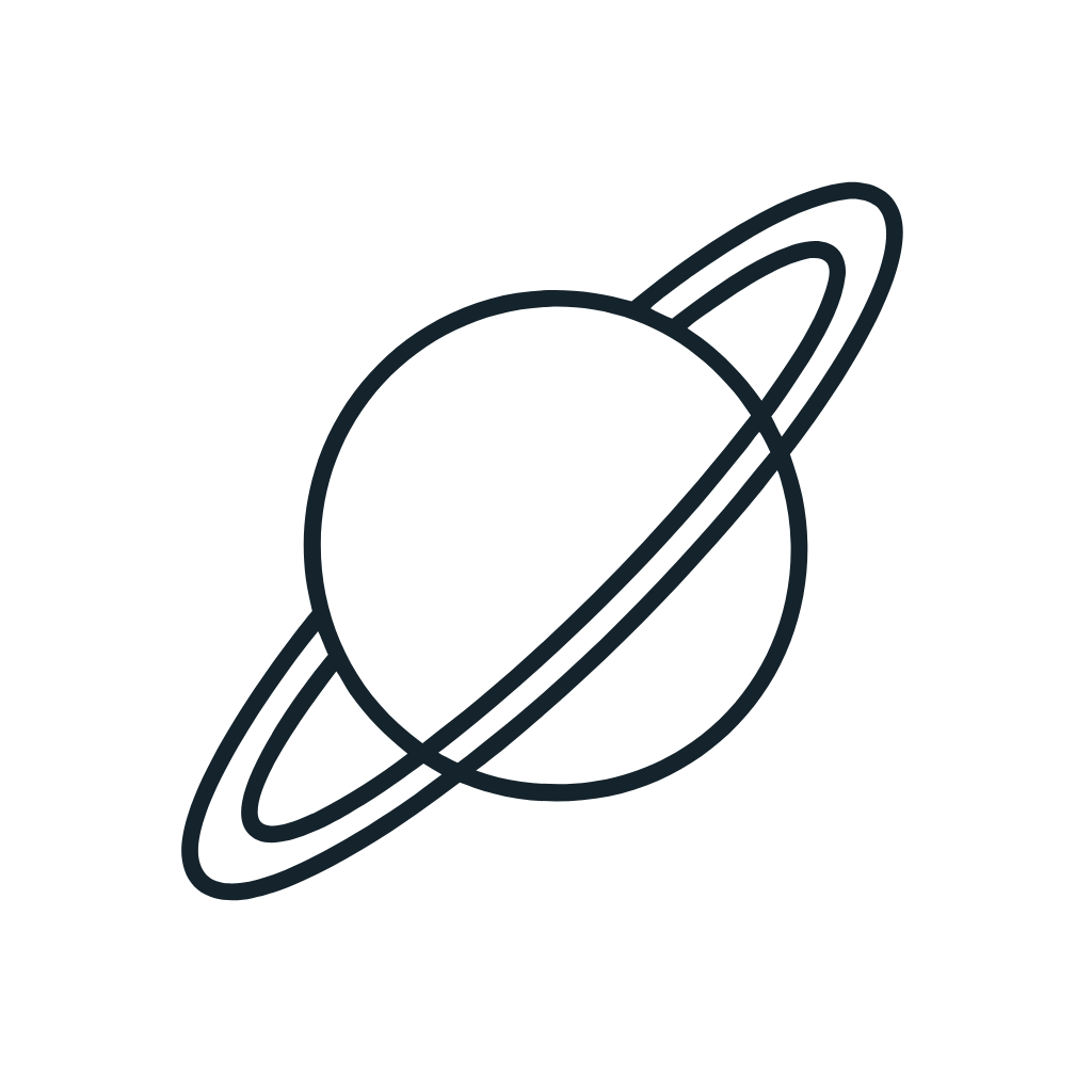 Ausmalbild mit Exoplanet