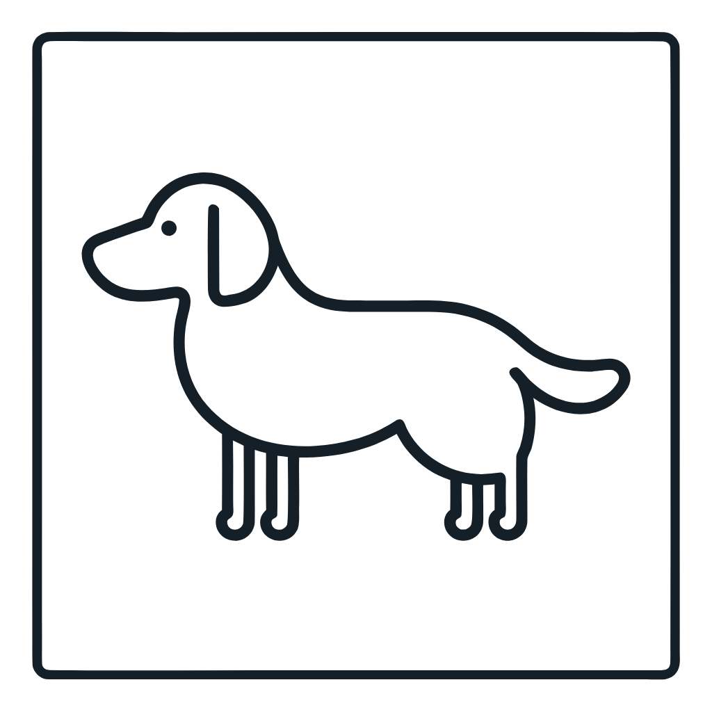 Ausmalbild mit Golden Retriever