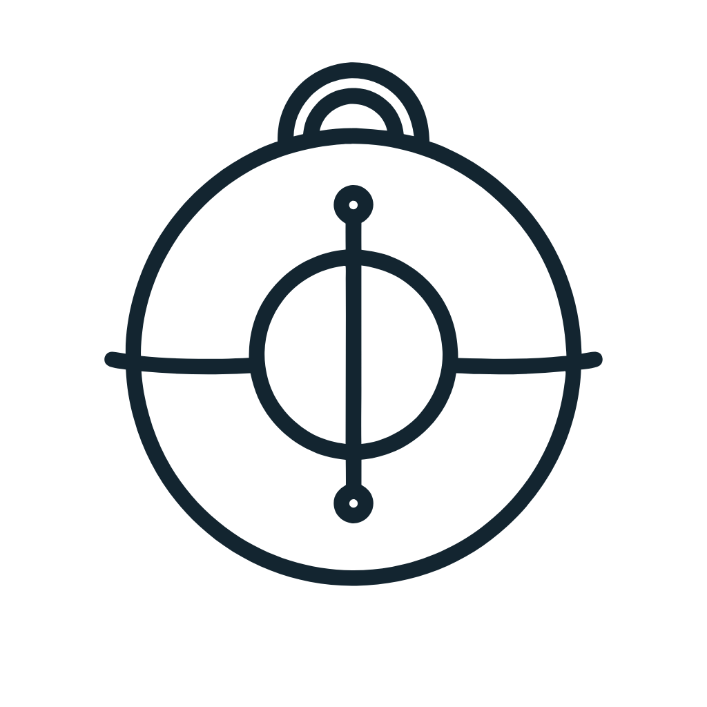 Ausmalbild mit Kreiselinstrument