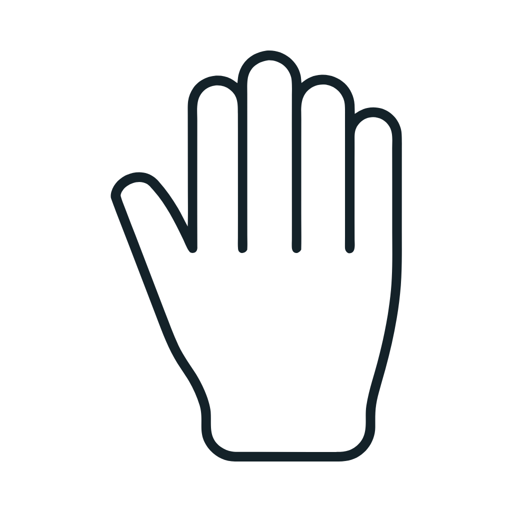 Ausmalbild mit Hand