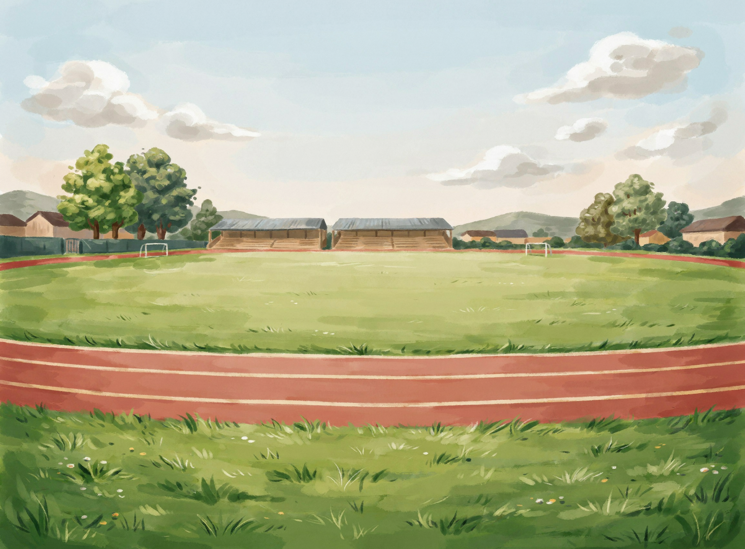Illustrierte Szene: Sport